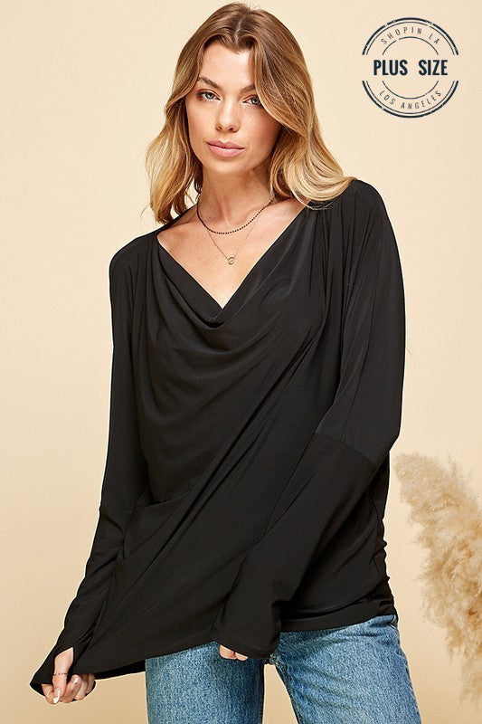 "The Betsy" Wide V Neck Dolman