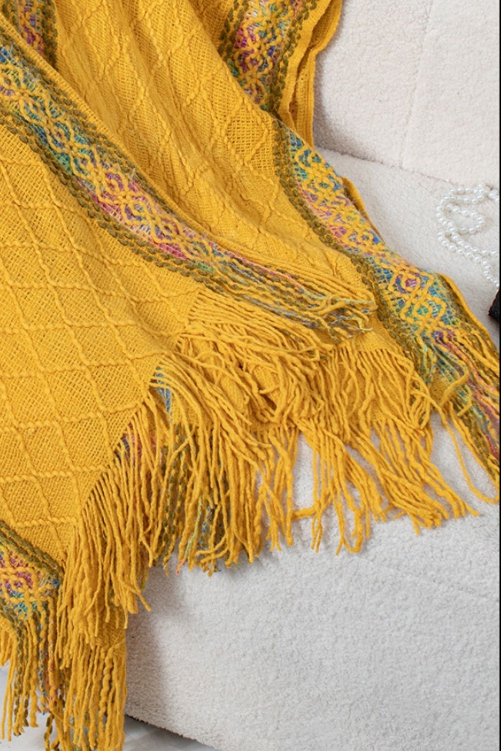 "On The Fringe" Hooded Poncho