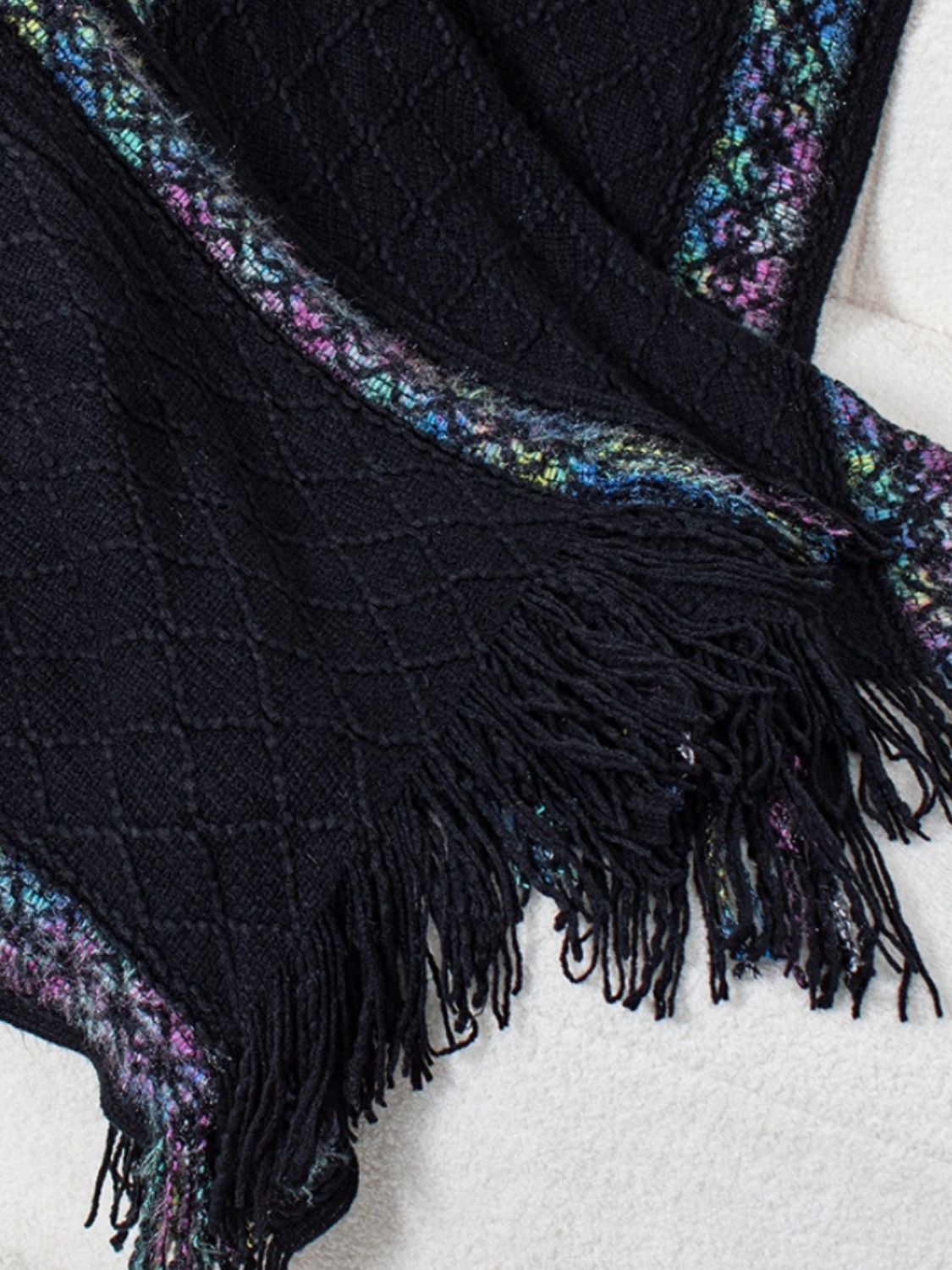 "On The Fringe" Hooded Poncho