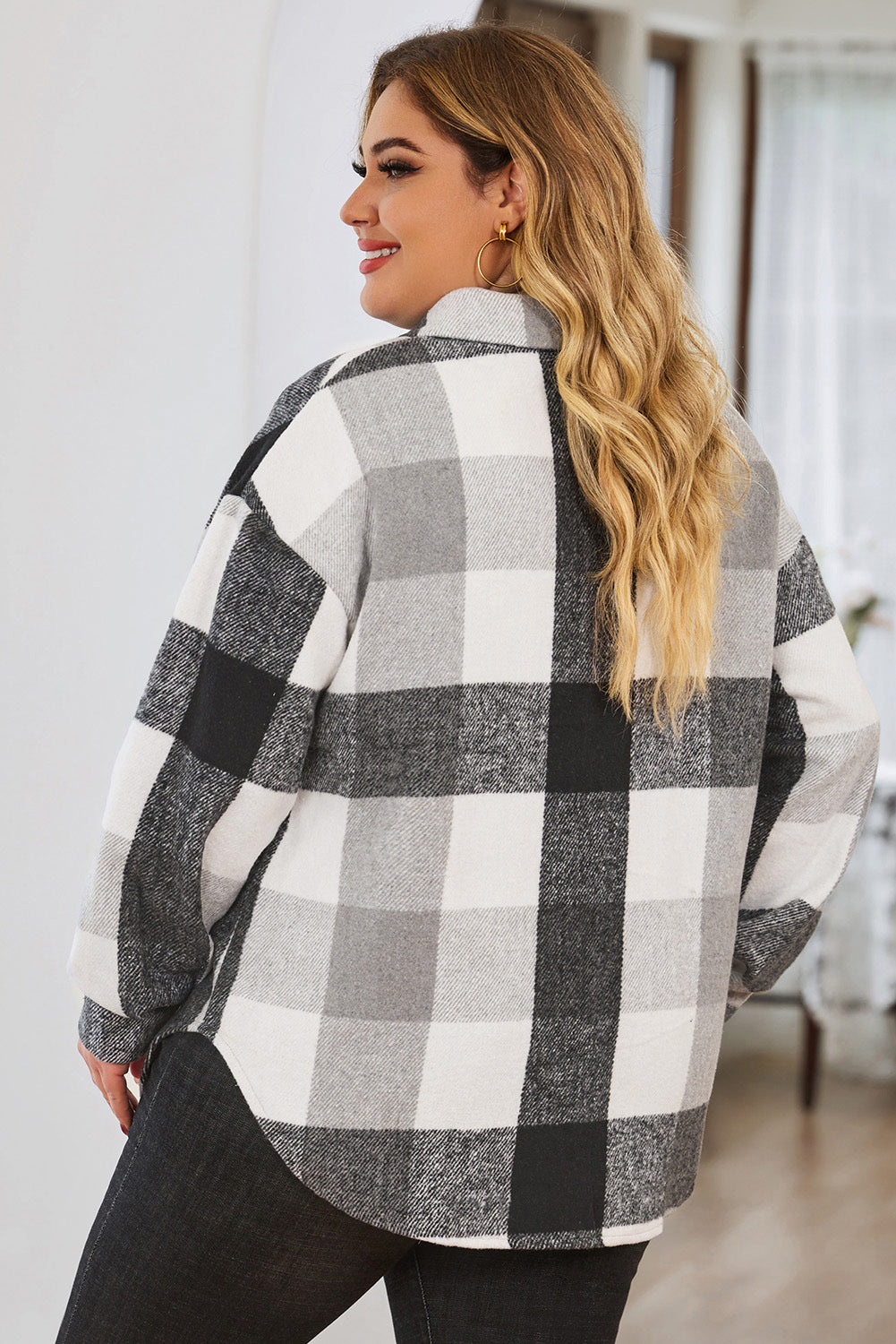 "The Rosie" 3 Tone Plaid Shacket