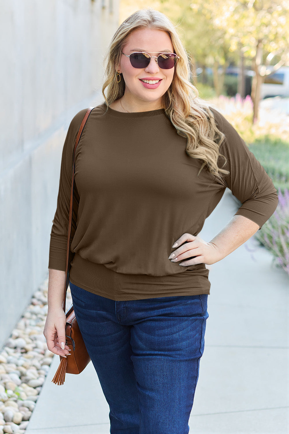 Basic Basic Batwing Sleeve Top