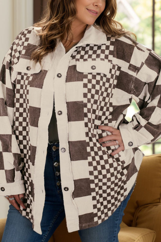 Maizy Checkered  Shacket