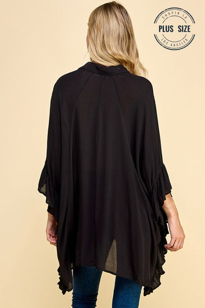 Button Up Ruffled Sharkbite