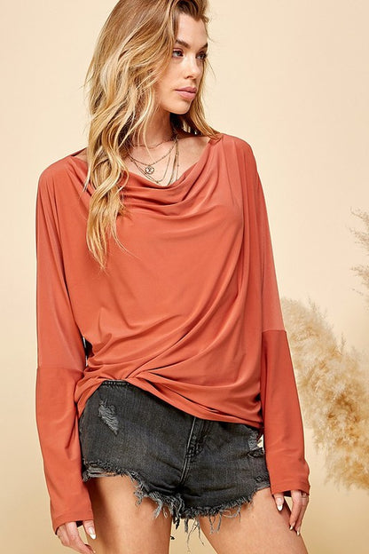 "The Betsy" Wide V Neck Dolman