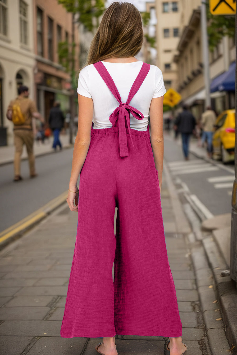 Christi Wide Leg Overalls with Pockets