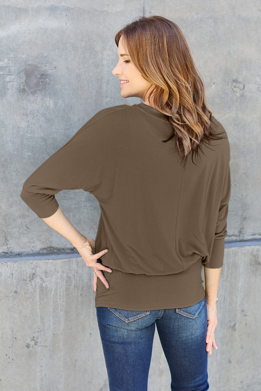 Basic Basic Batwing Sleeve Top