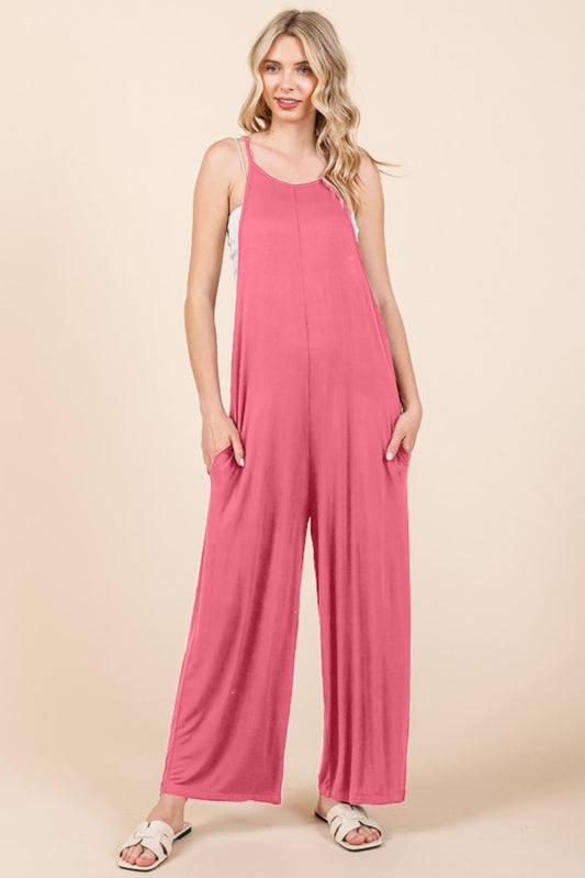 Wide Leg Jumpsuit with Pockets