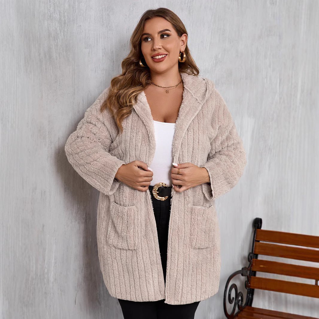 Penny Hooded Fuzzy Jacket