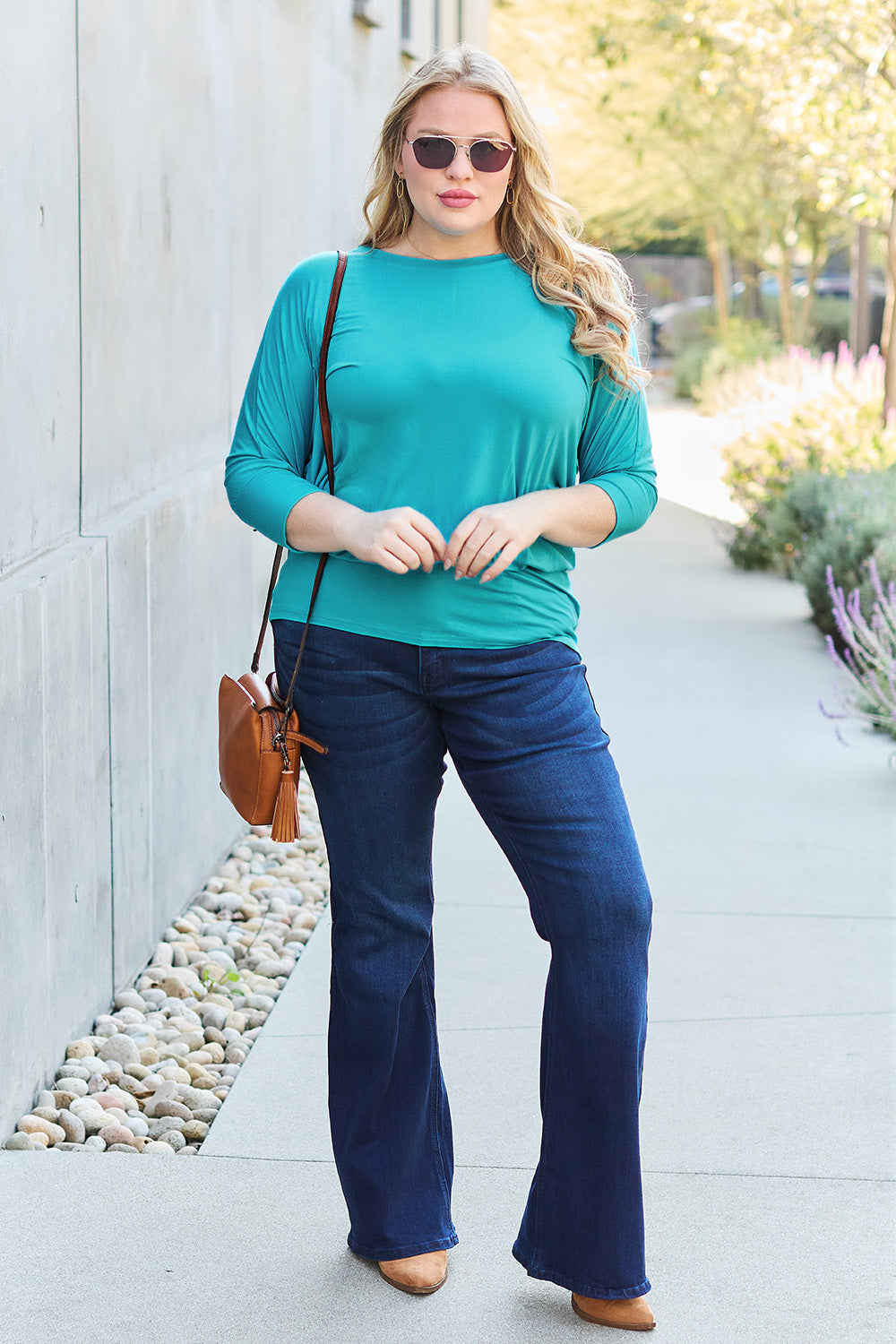 Basic Basic Batwing Sleeve Top