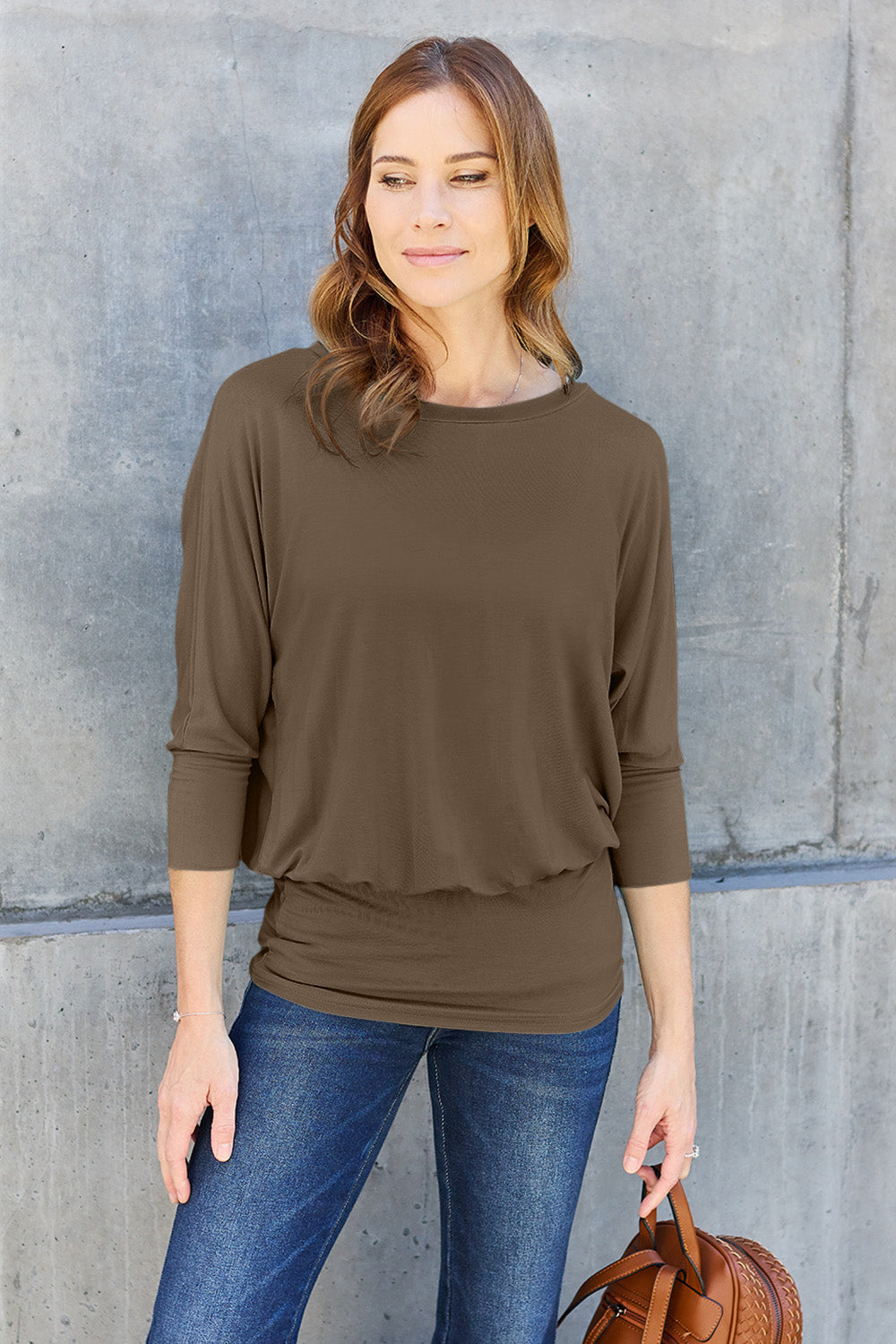 Basic Basic Batwing Sleeve Top