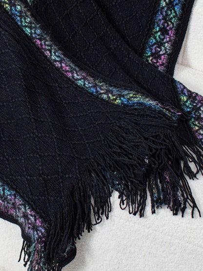 "On The Fringe" Hooded Poncho