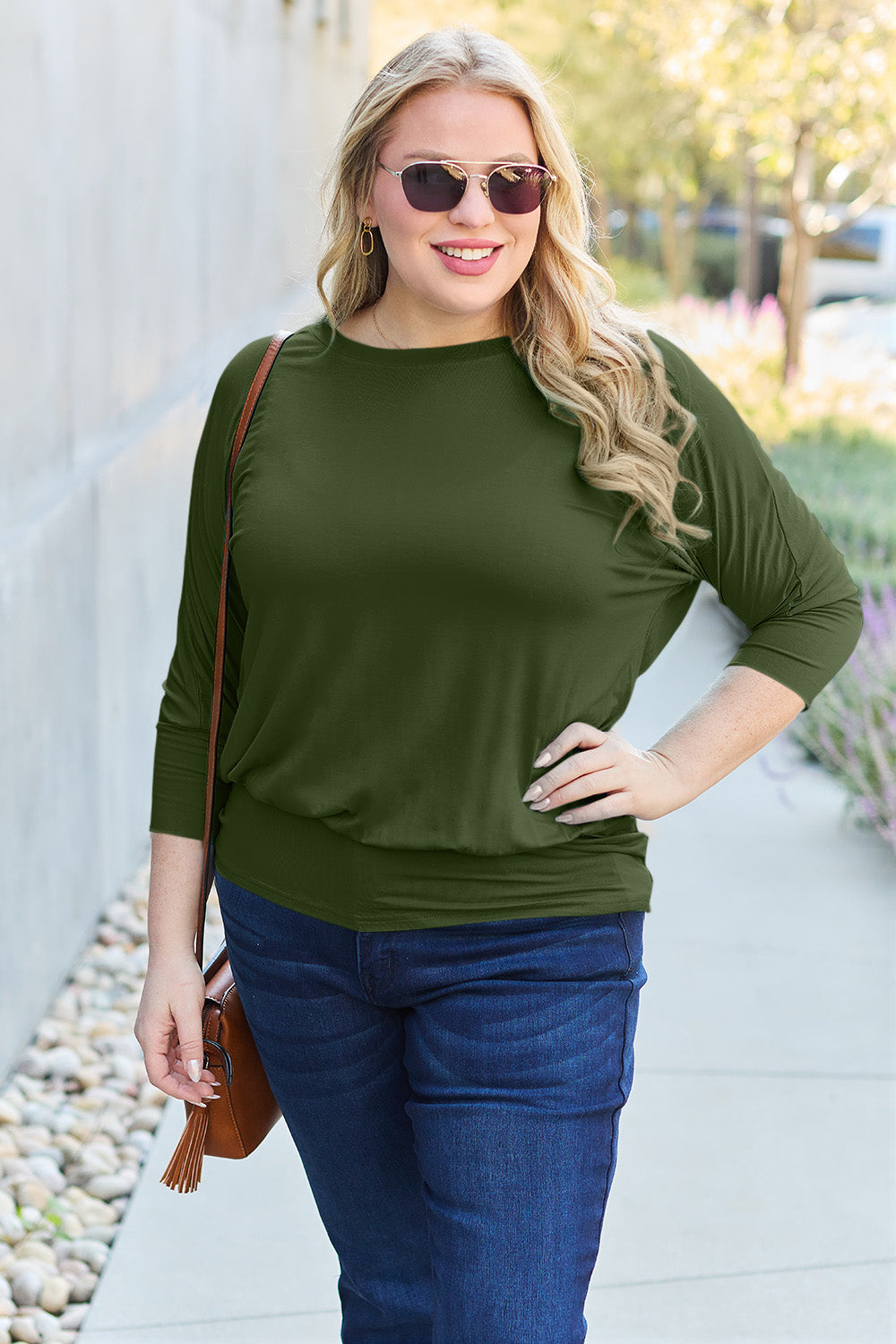 Basic Basic Batwing Sleeve Top